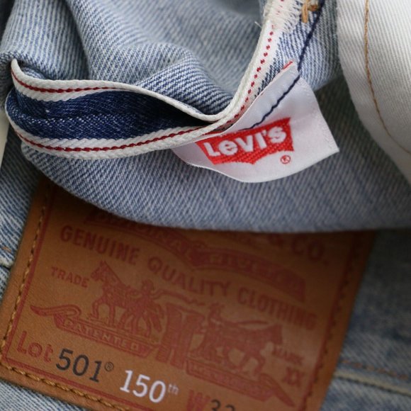 New Levi's 501 W33 L34 Men's Jeans Selvedge 150th Anniversary Special Edition - Picture 12 of 16
